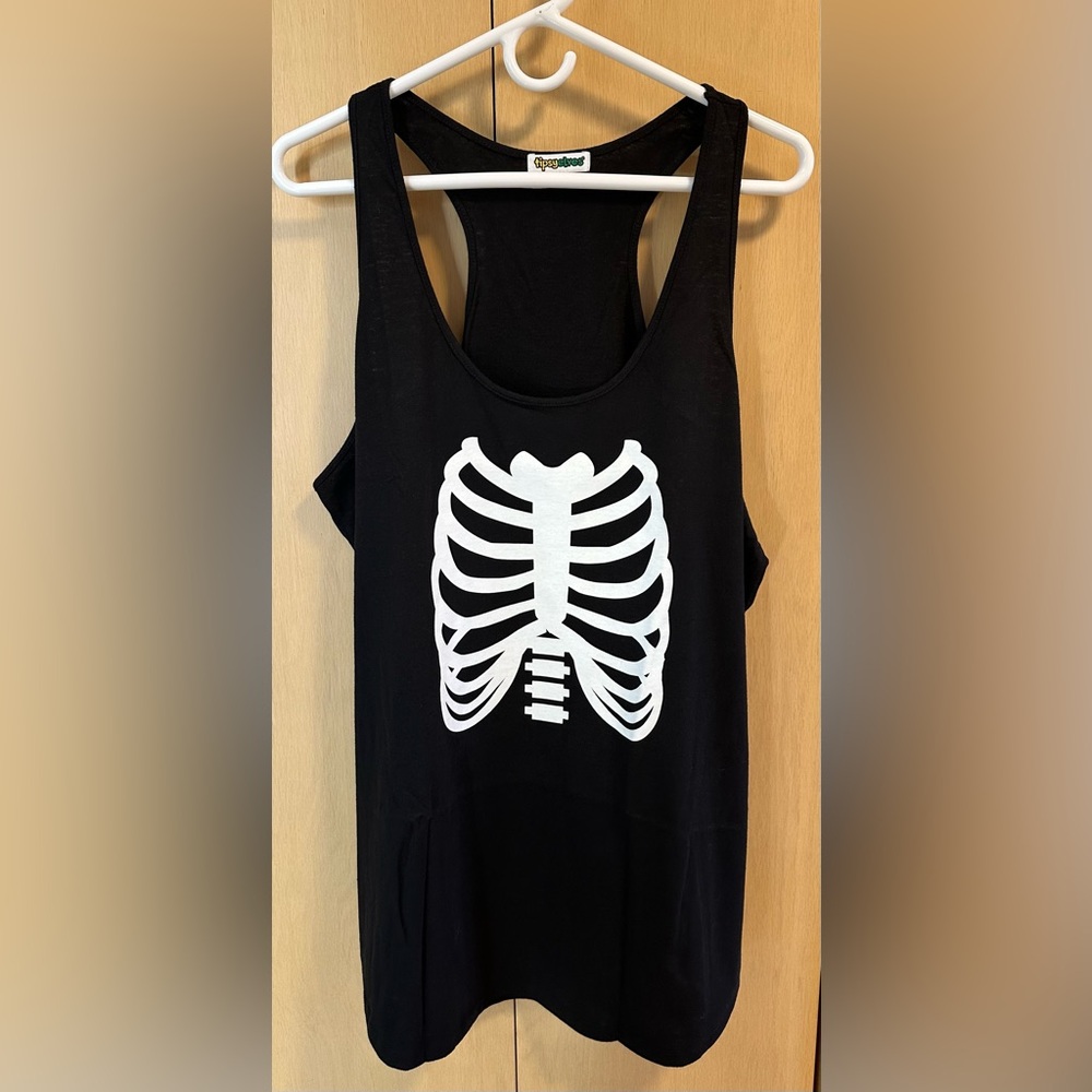 Tipsy Elves Skeleton Graphic Tank Top - NWT